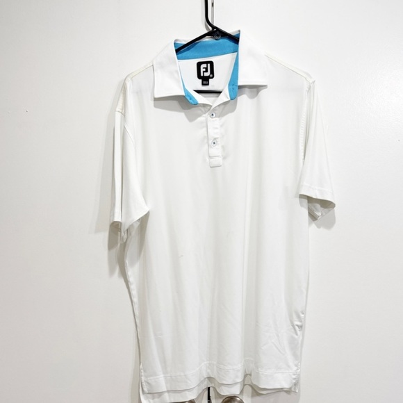 FootJoy Accented Stripes Golf Polo Size Medium - Picture 4 of 6
